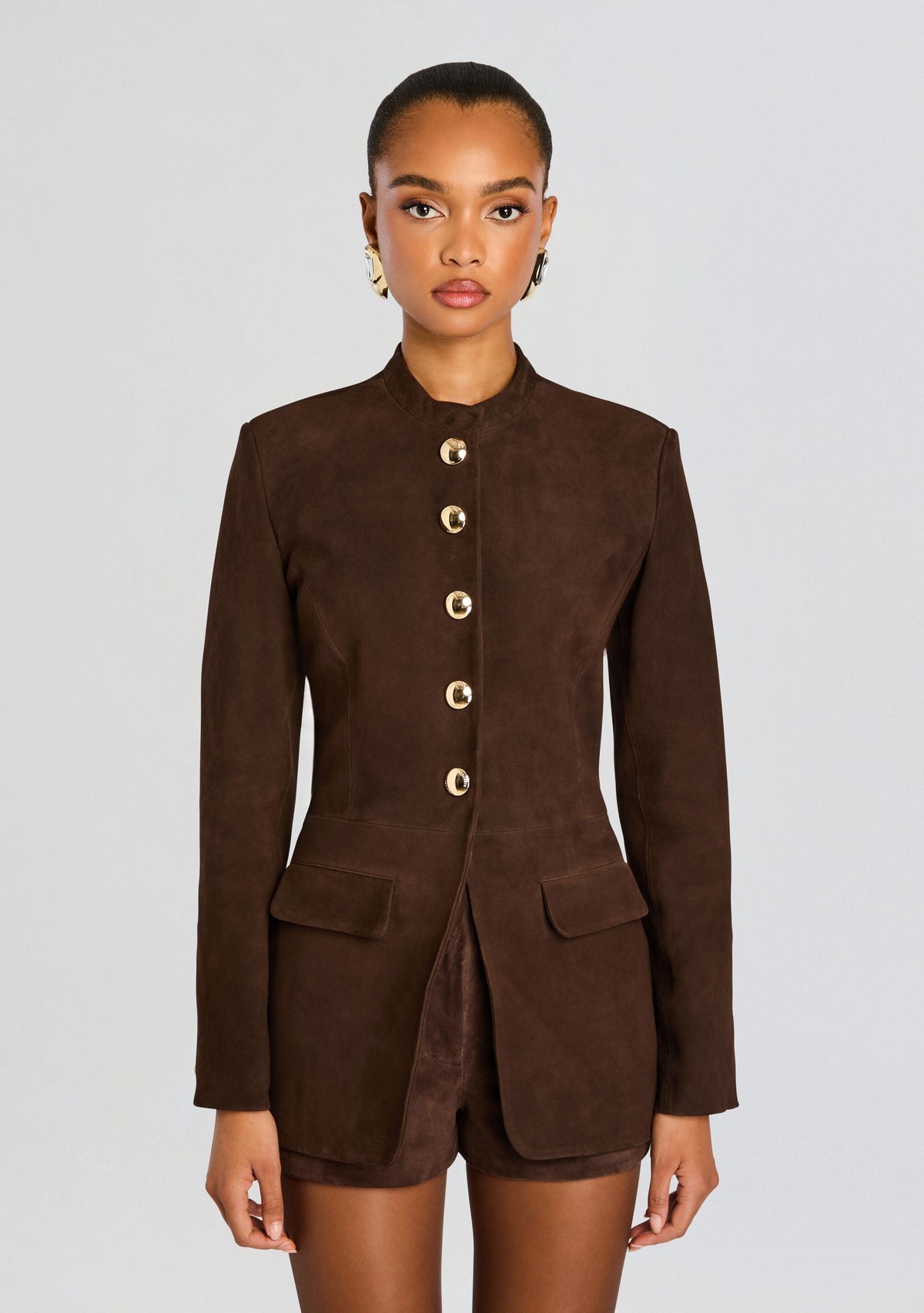Callandra Suede Leather Jacket