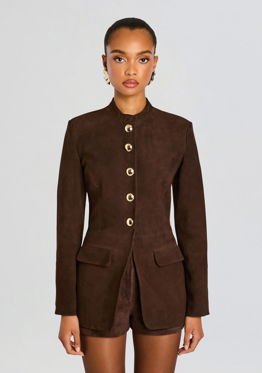 Callandra Suede Leather Jacket