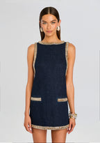 Dorte Denim Embellished Dress