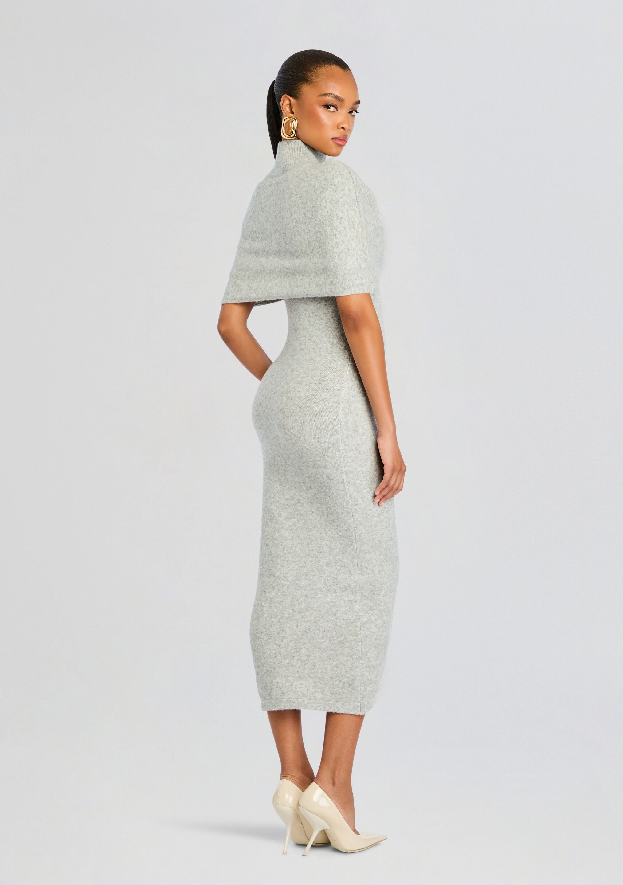 Wisteria Knit Midi Dress