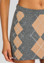 Cecilie Embellished Knit Skirt