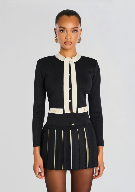 Virginie Metallic Knit Jacket