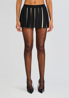 Ludo Metallic Knit Skirt