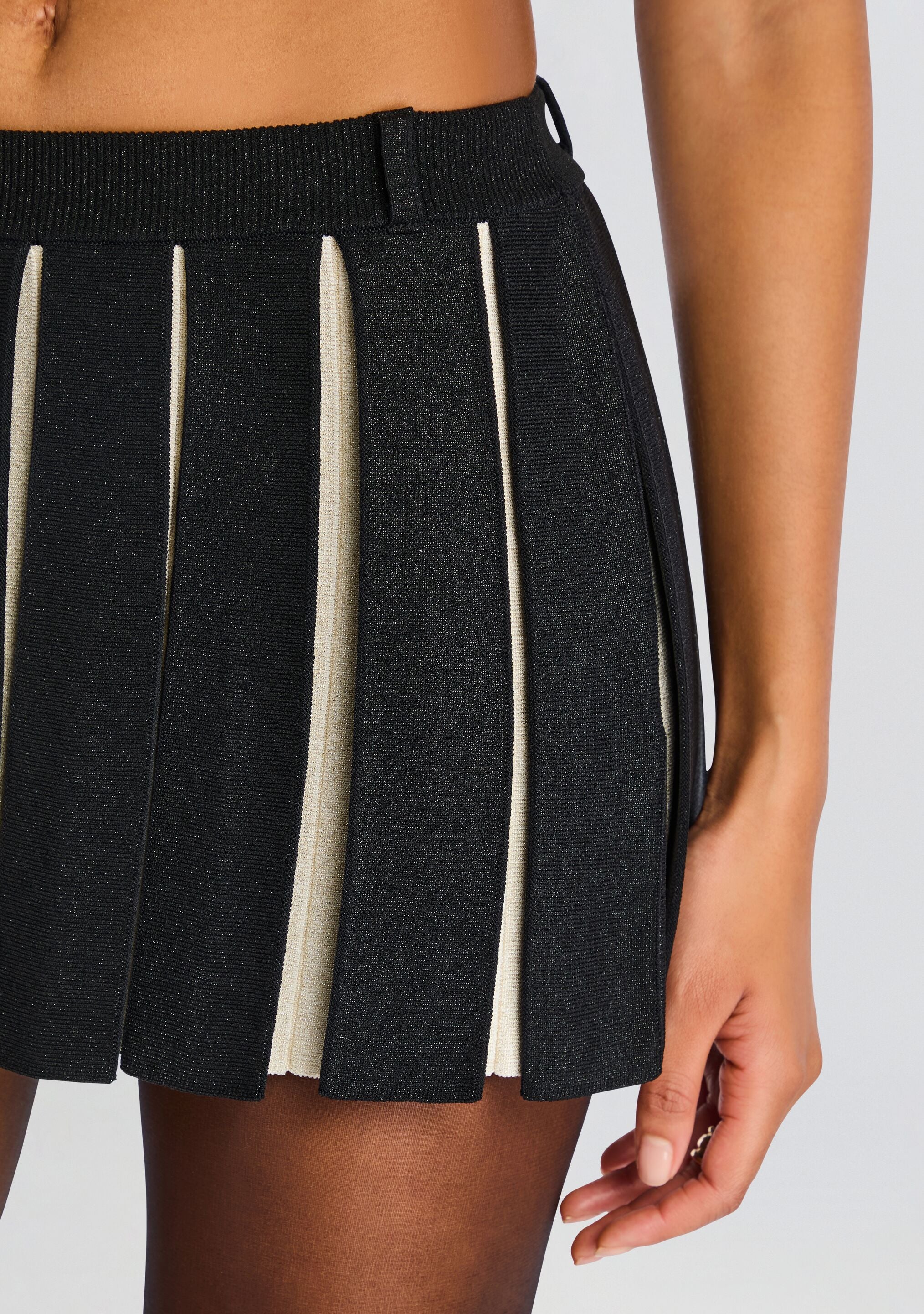 Ludo Metallic Knit Skirt