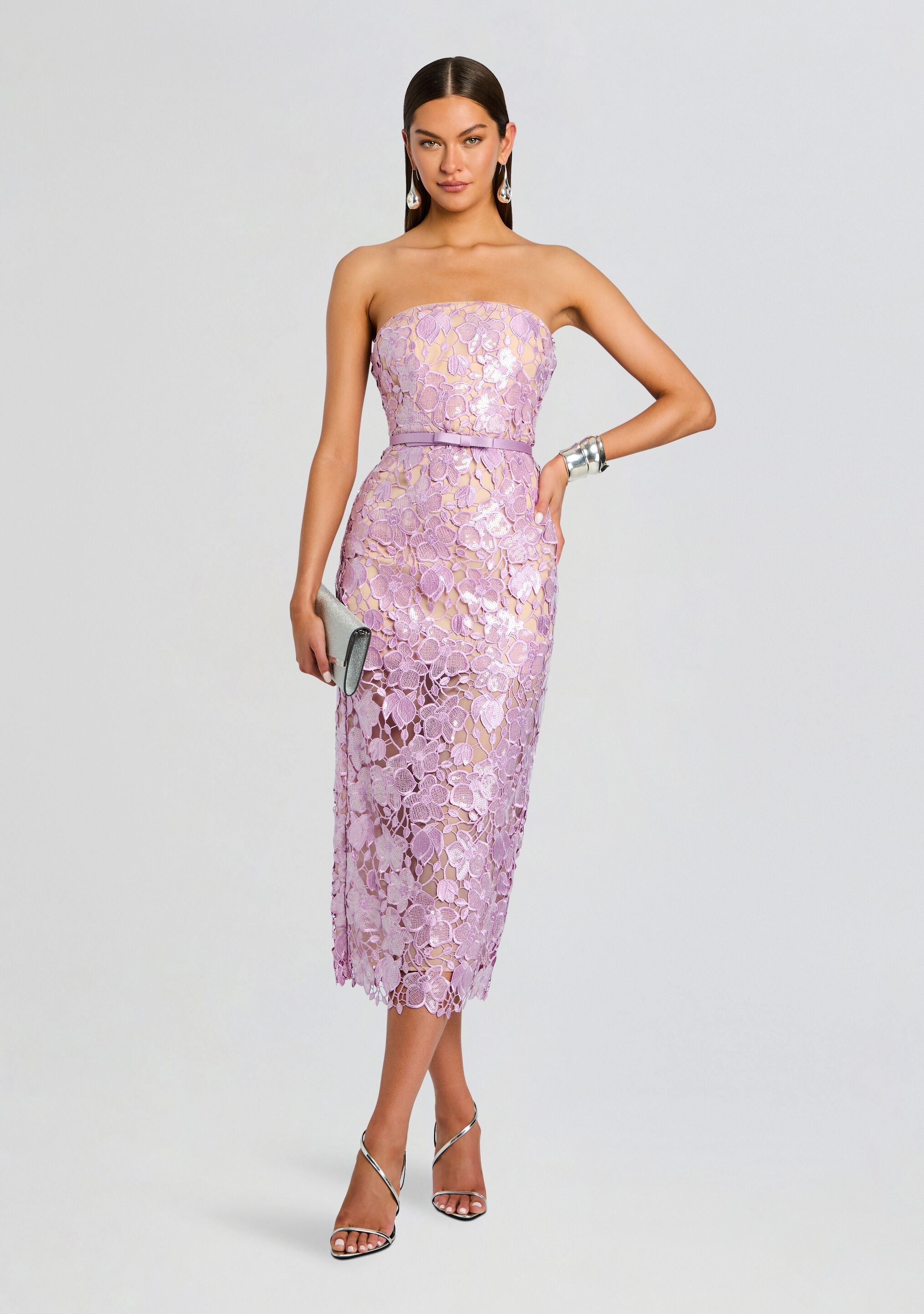 Rowena Sequin Lace Dress
