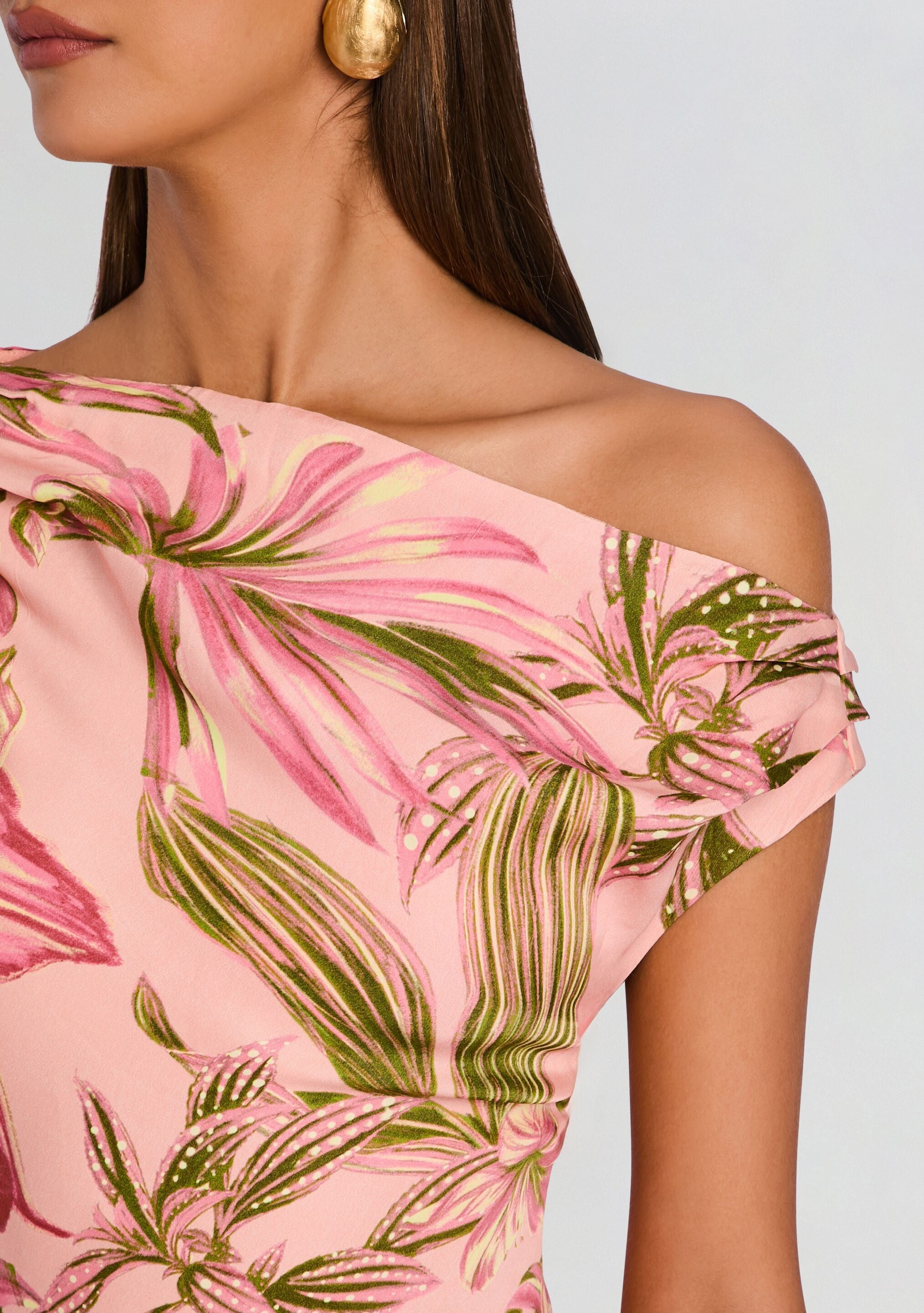 Cain One Shoulder Maxi Dress