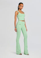 Aloe Metallic Rib Knit Top
