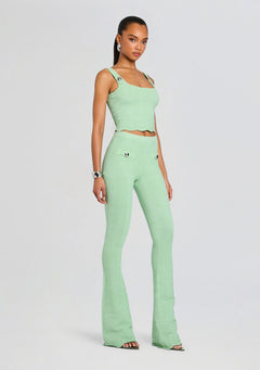 Aloe Metallic Rib Knit Top