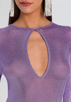 Emeri Metallic Knit Mini Dress