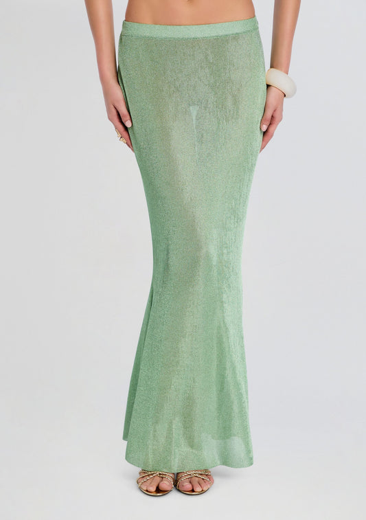 Harmony Metallic Knit Skirt