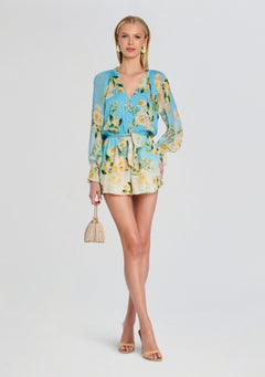 Ajia Romper With Tie Belt