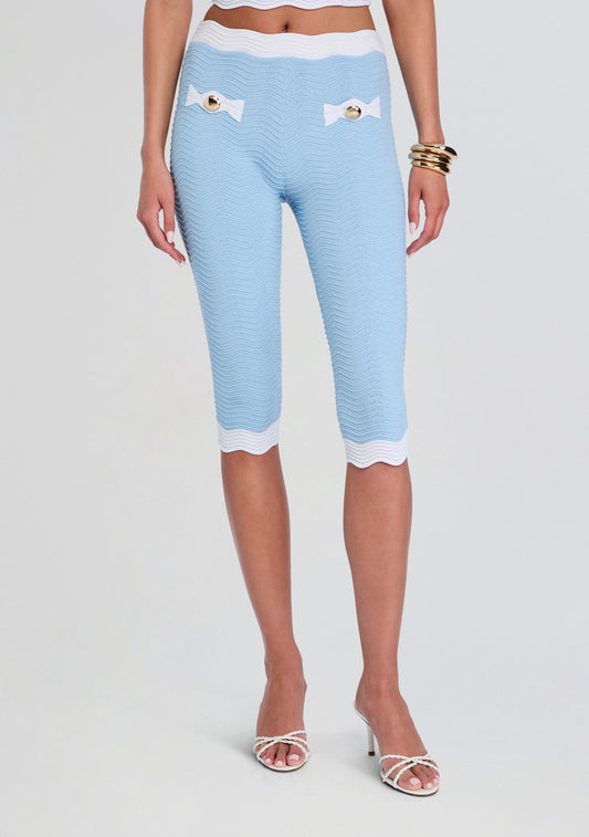 Bathilde Metallic Rib Knit Pant