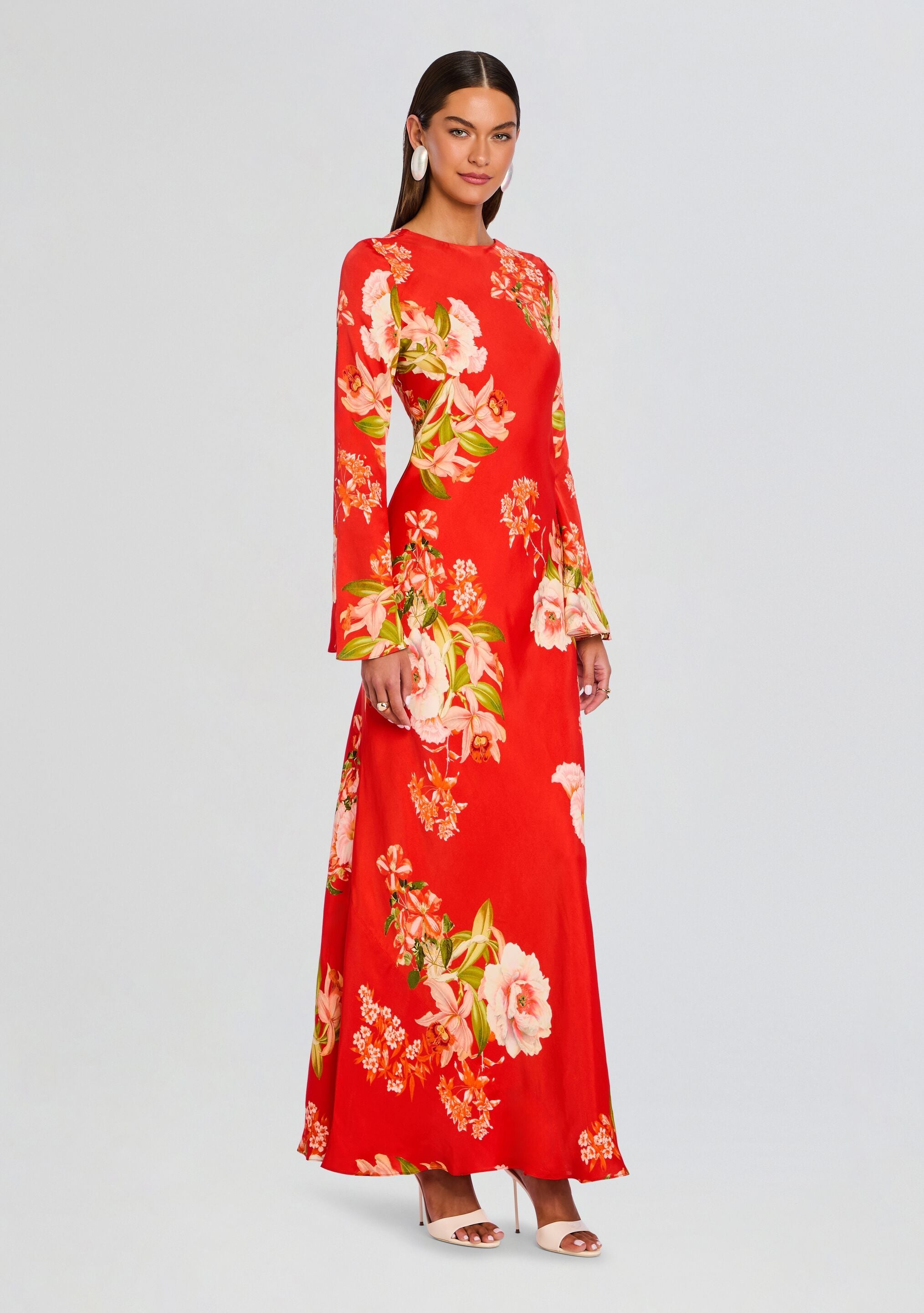 Hibi Back Ties Maxi Dress
