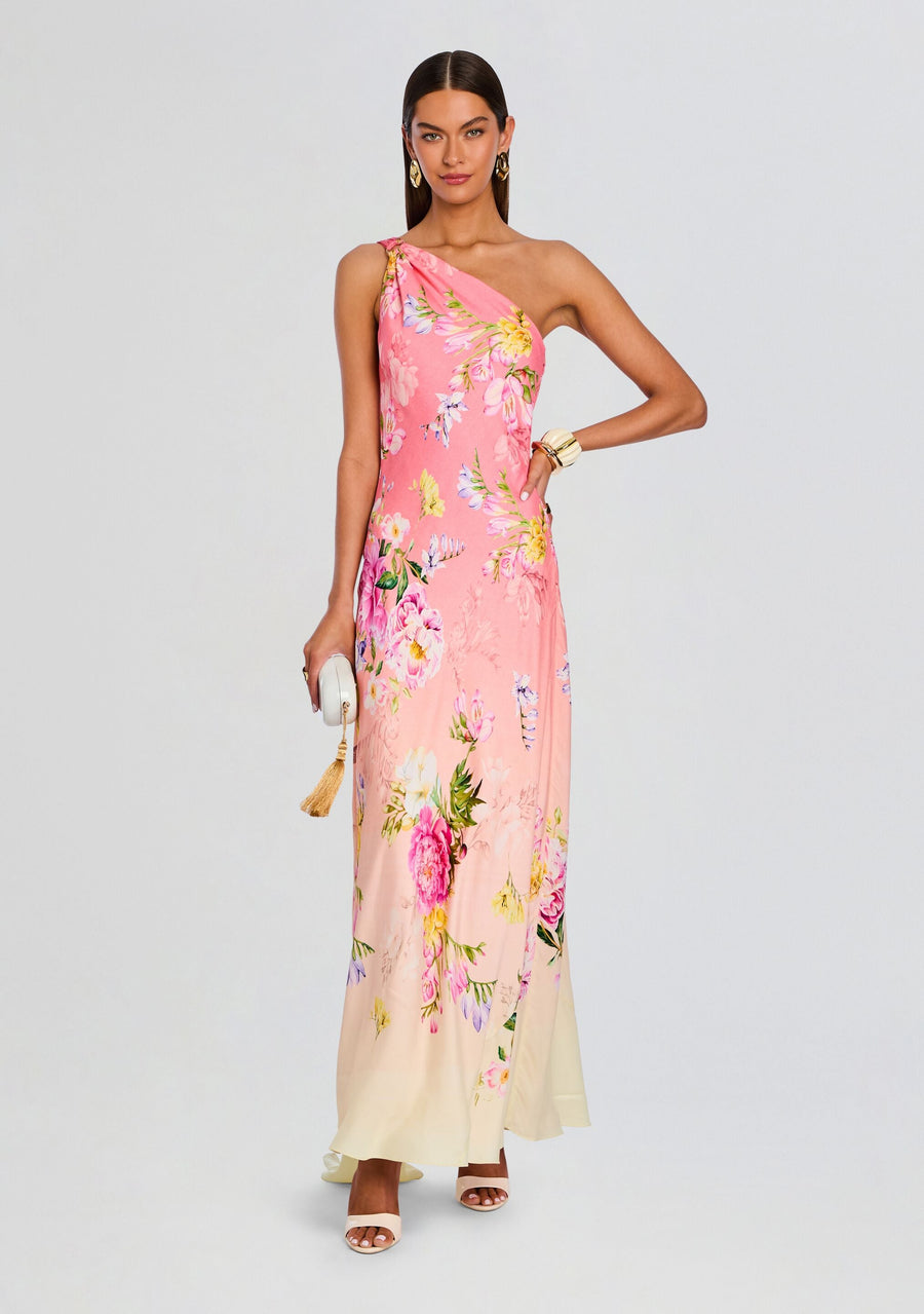 Avya One Shoulder Sash Dress