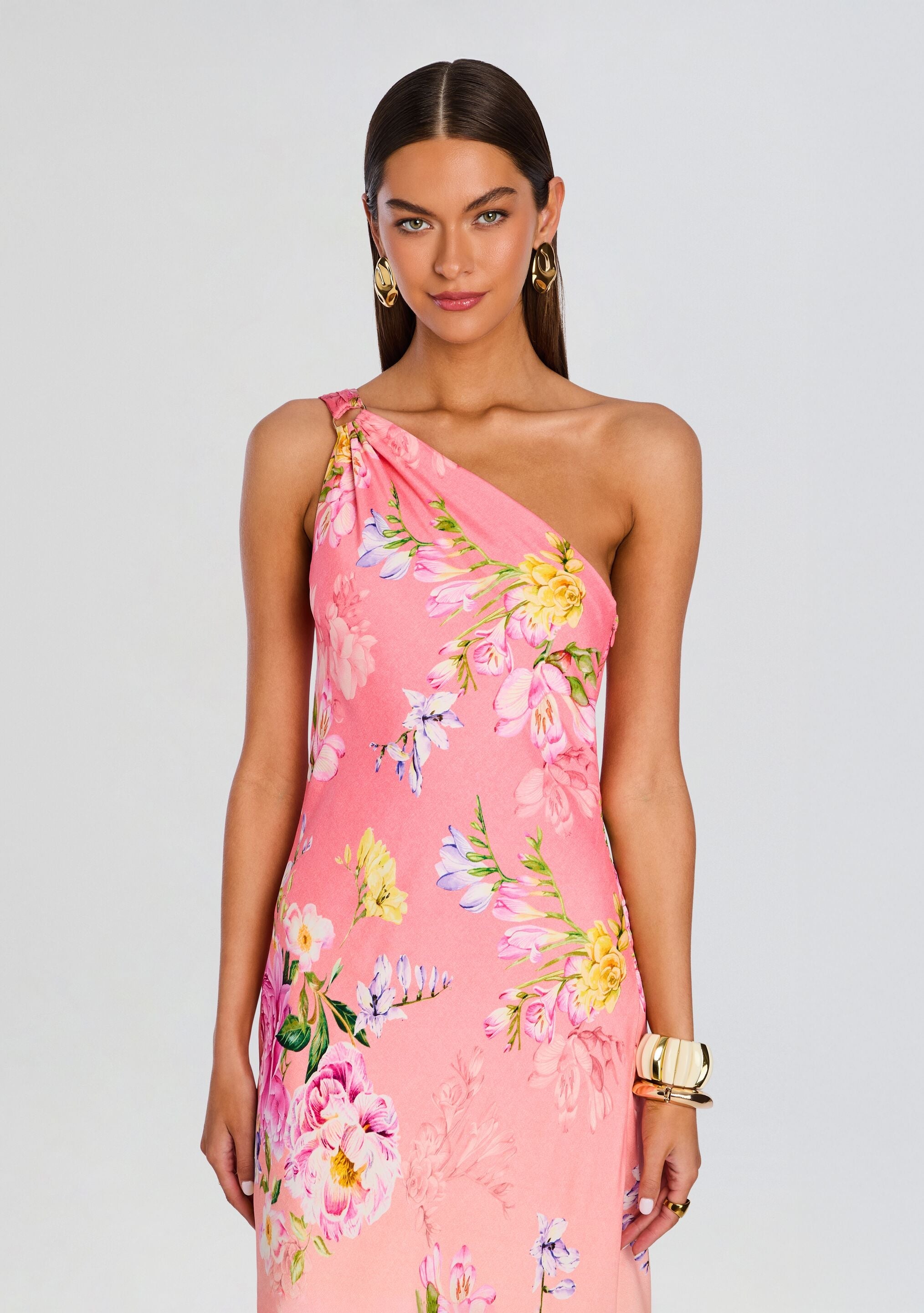 Avya One Shoulder Sash Dress