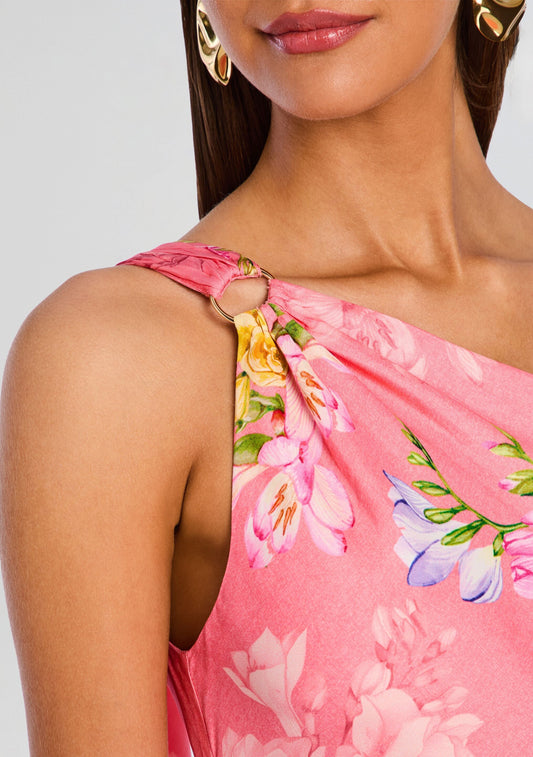 Avya One Shoulder Sash Dress