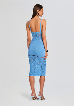 Tristyn Crochet Midi Dress