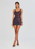 Benni Metallic Knit Mini Dress
