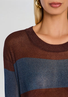Hana Metallic Knit Top