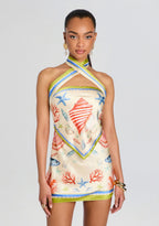 Cable Silk Mini Dress