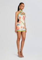 Cable Silk Mini Dress