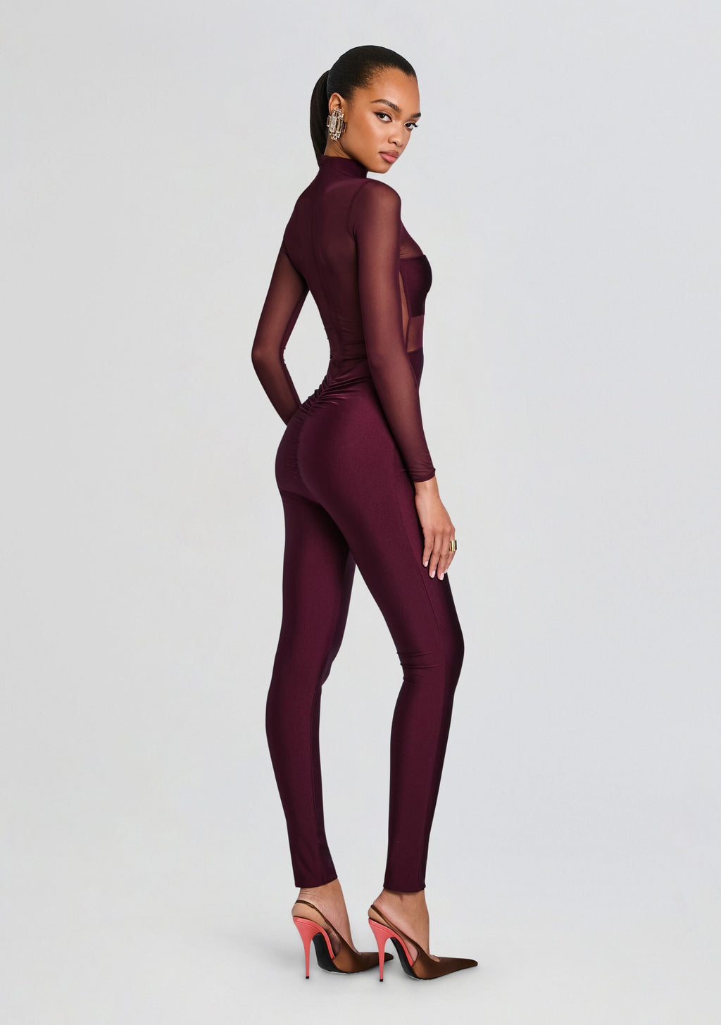 Brietta Bandeau Mesh Catsuit