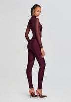 Brietta Bandeau Mesh Catsuit