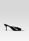 Allegra Leather Kitten Mule