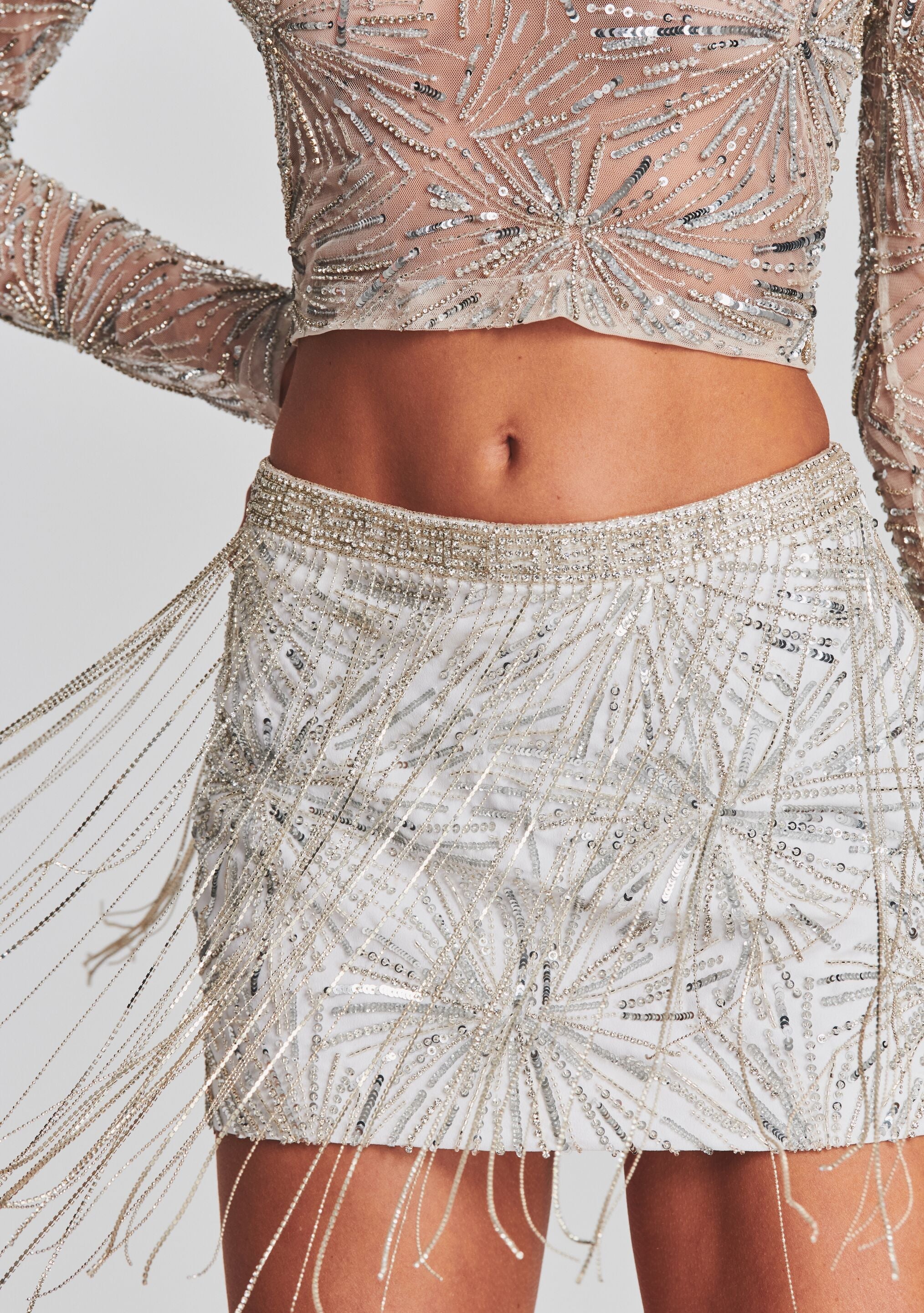 Beatrix Sequin Skirt