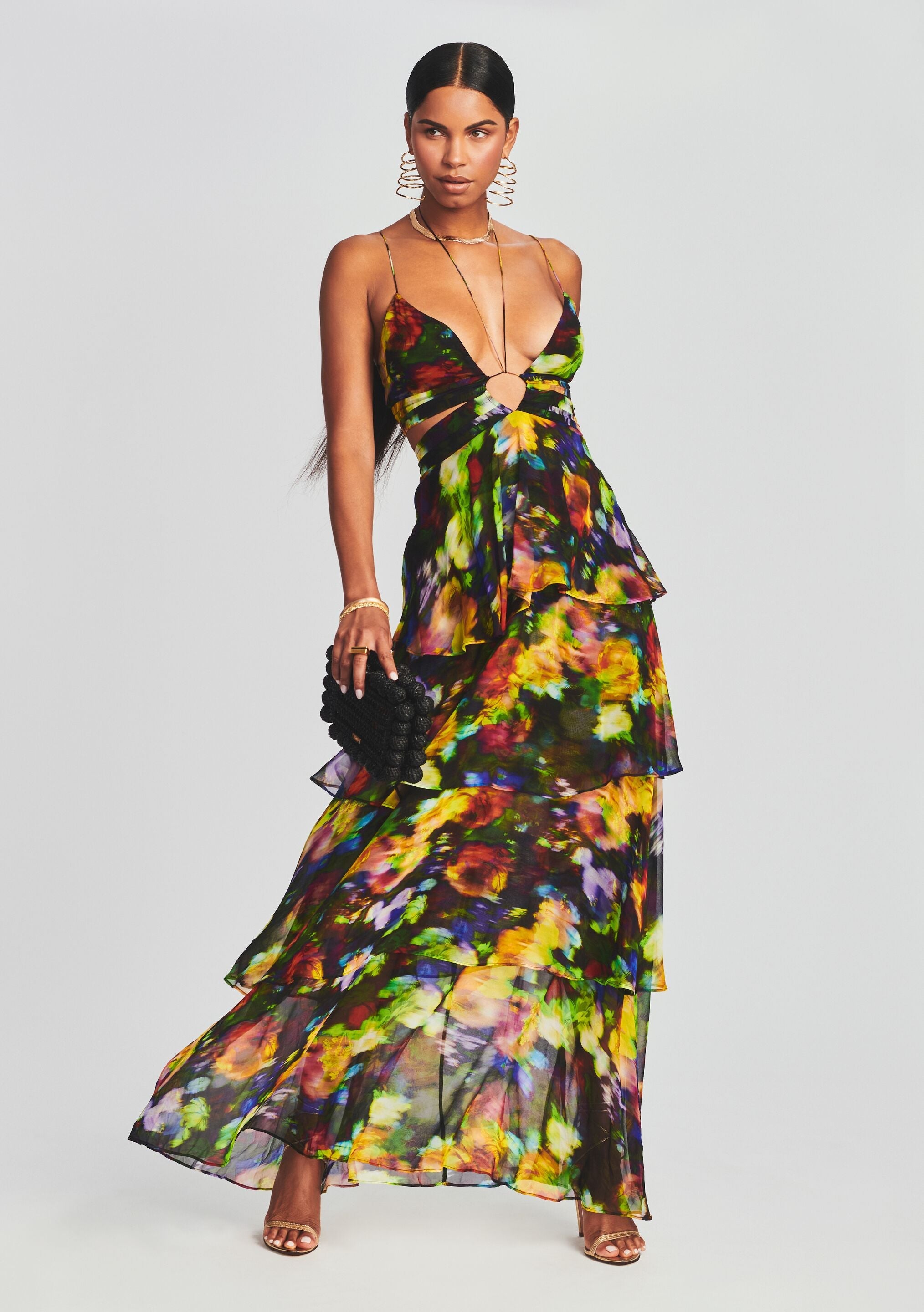 Paulina Silk Chiffon Dress
