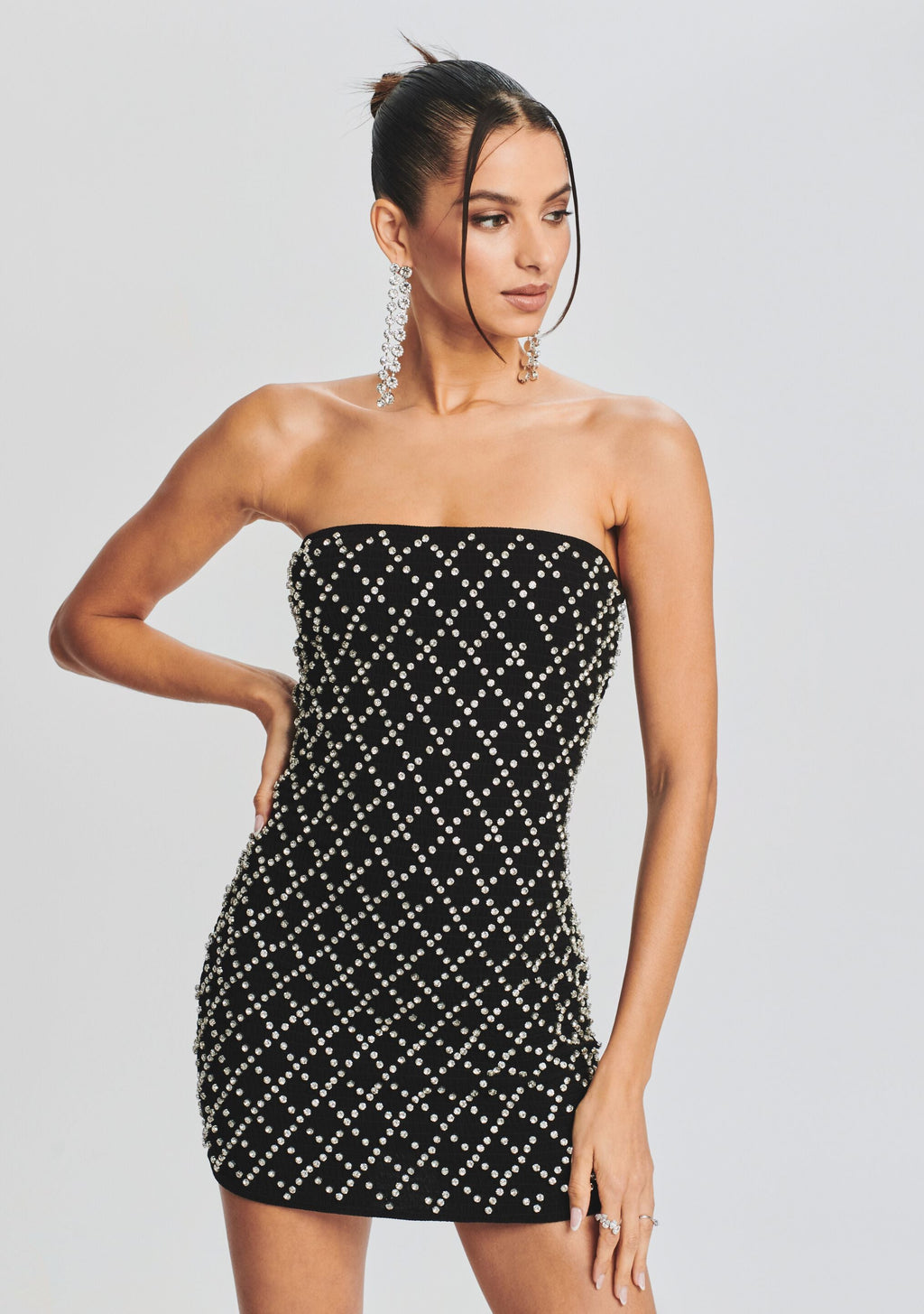 Felicity Embellished Chiffon Dress