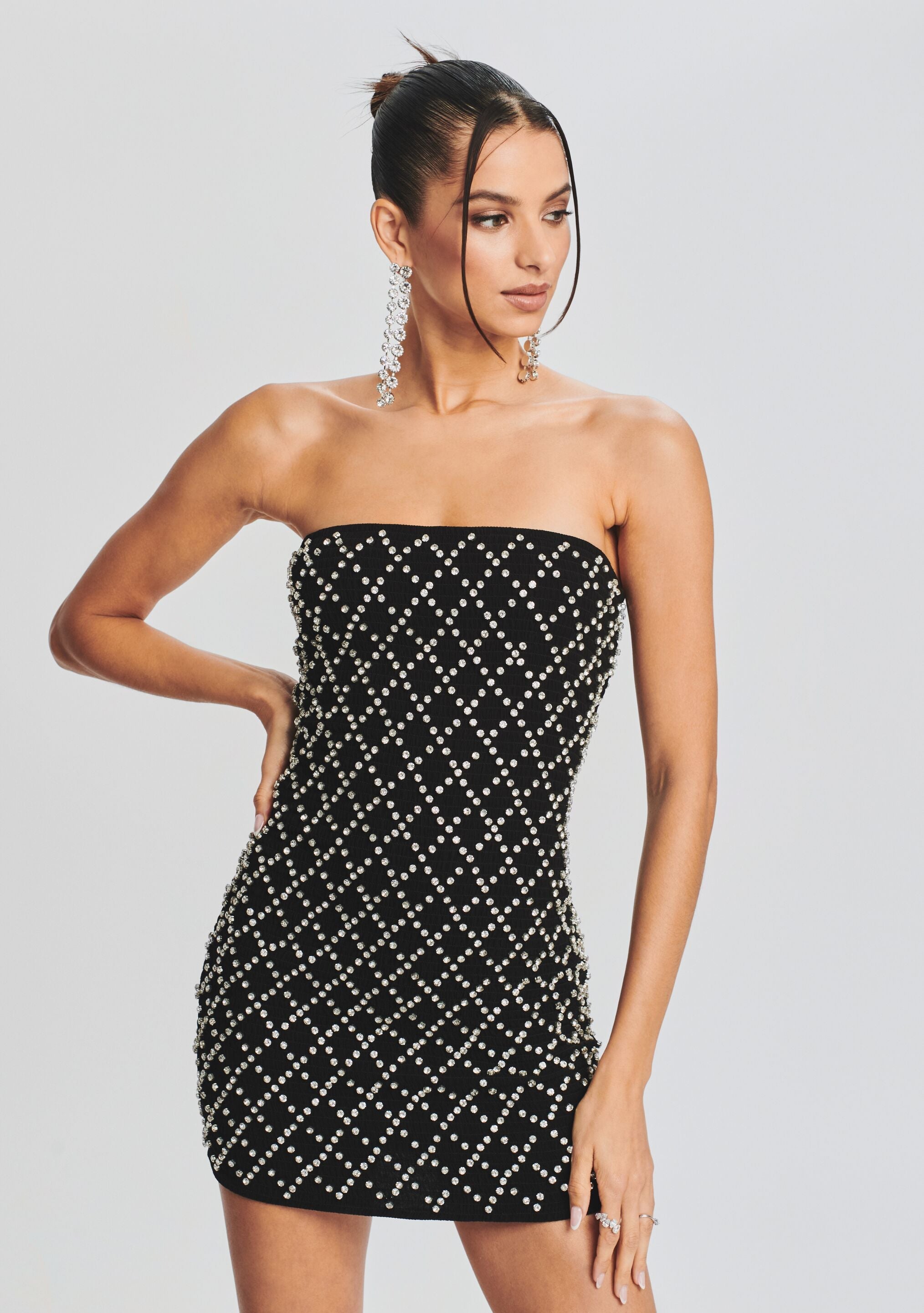 Felicity Embellished Chiffon Dress
