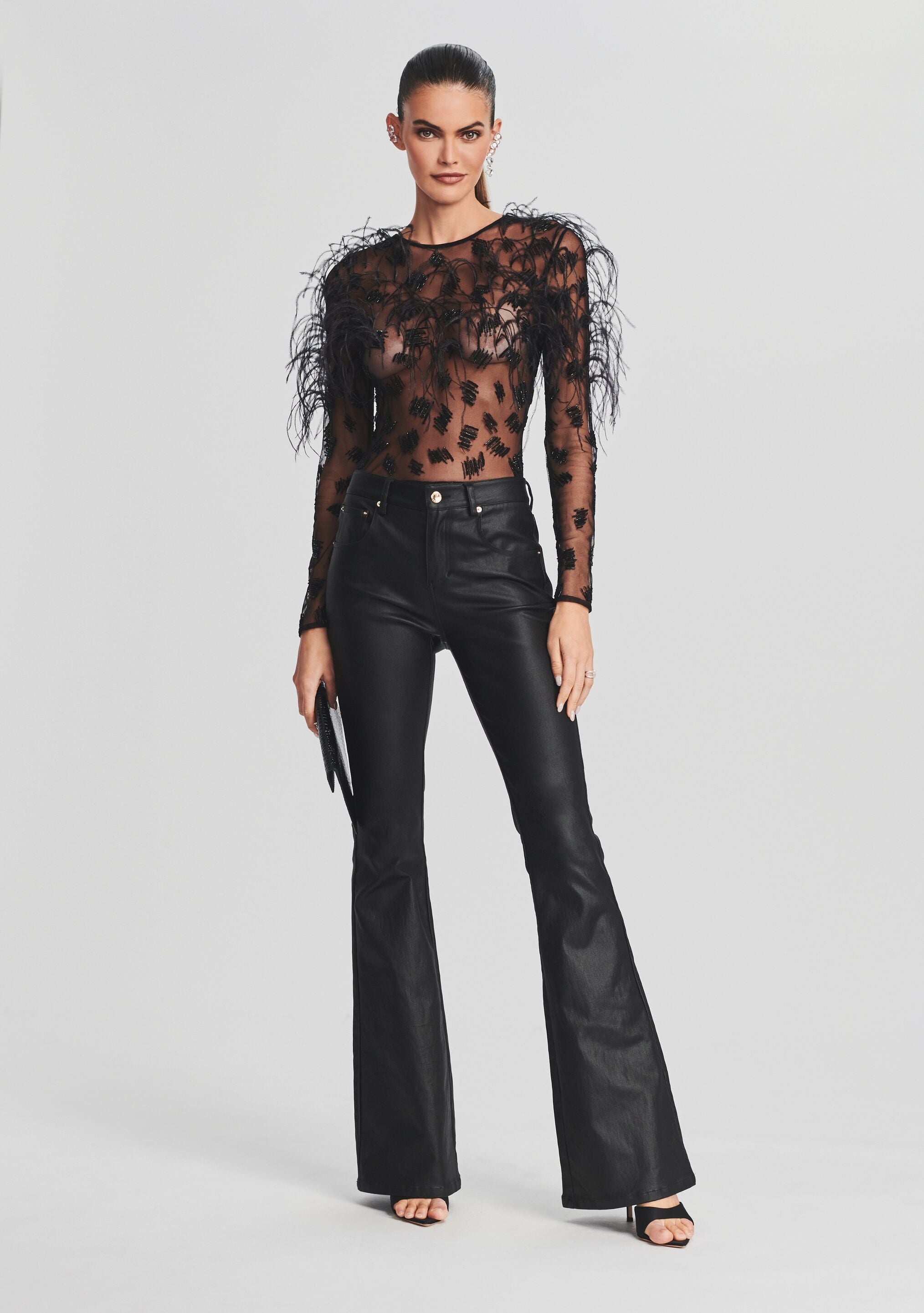 Sarabeth Feather Bodysuit