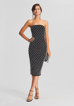 Minetta Embellished Chiffon Dress