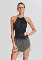Eos Embellished Fringe Dress