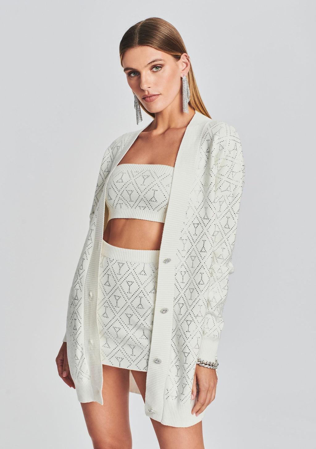 Faye Embellished Knit Bra