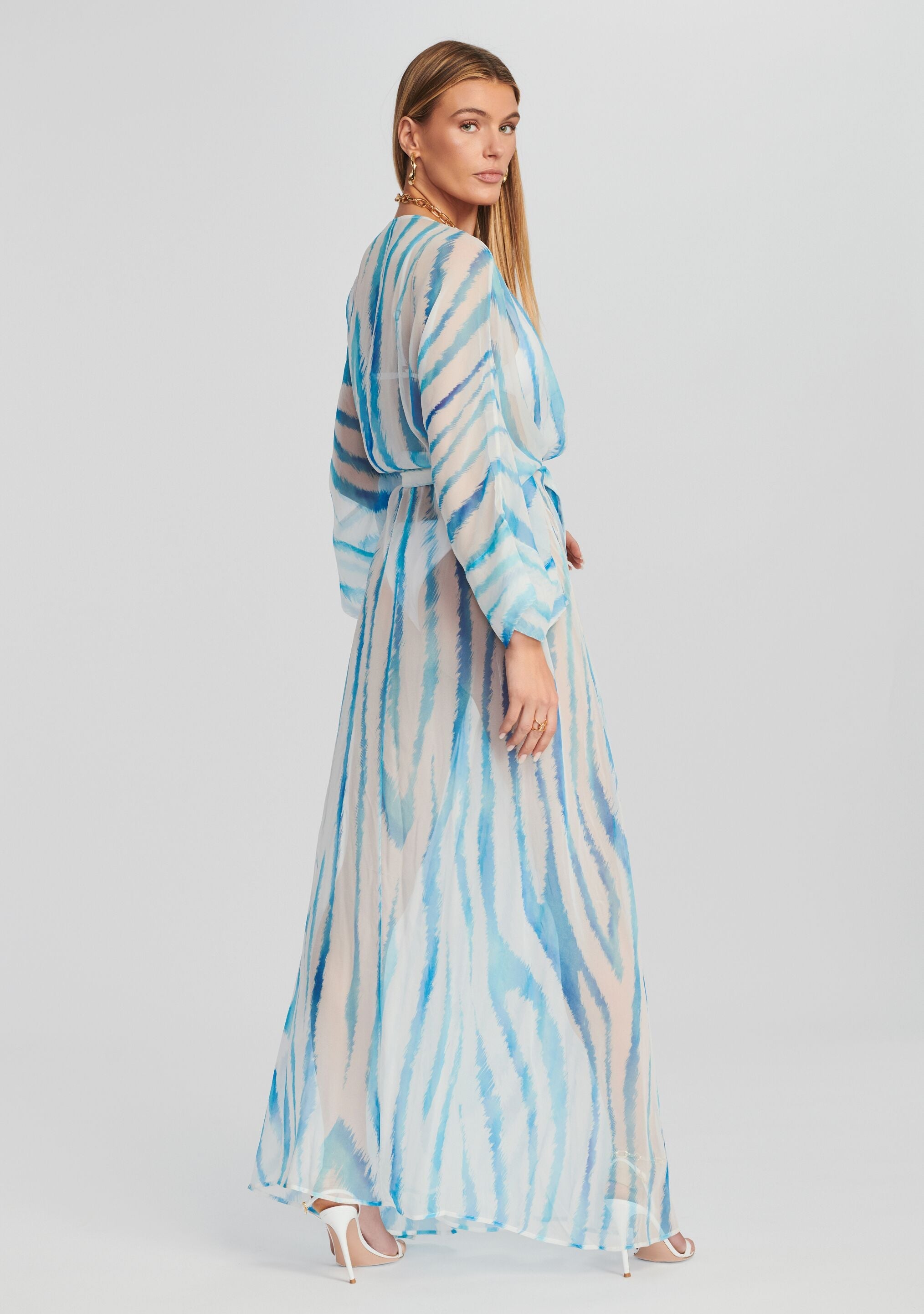 Cher Silk Chiffon Robe