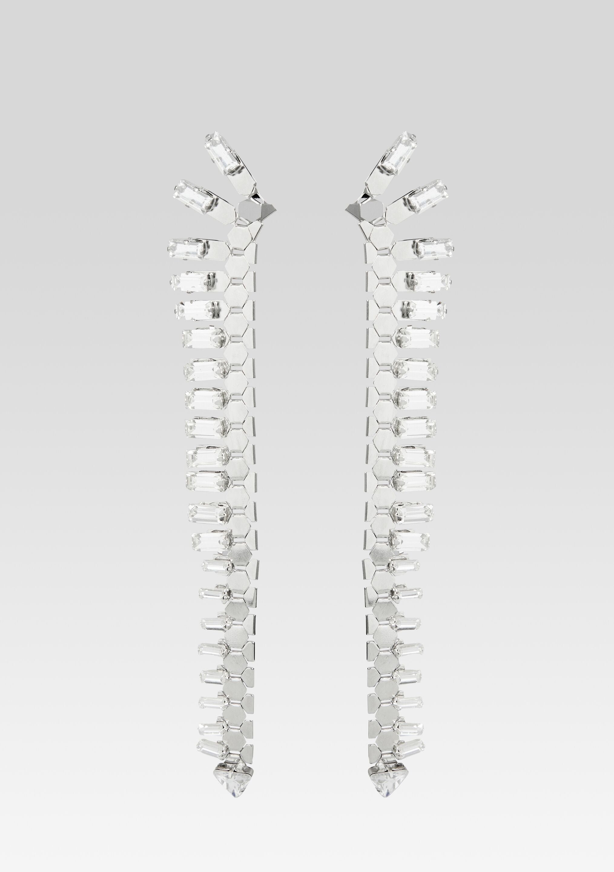 Snake Skin Crystal Earrings