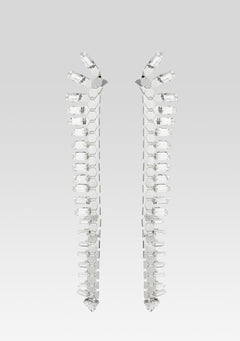 Snake Skin Crystal Earrings