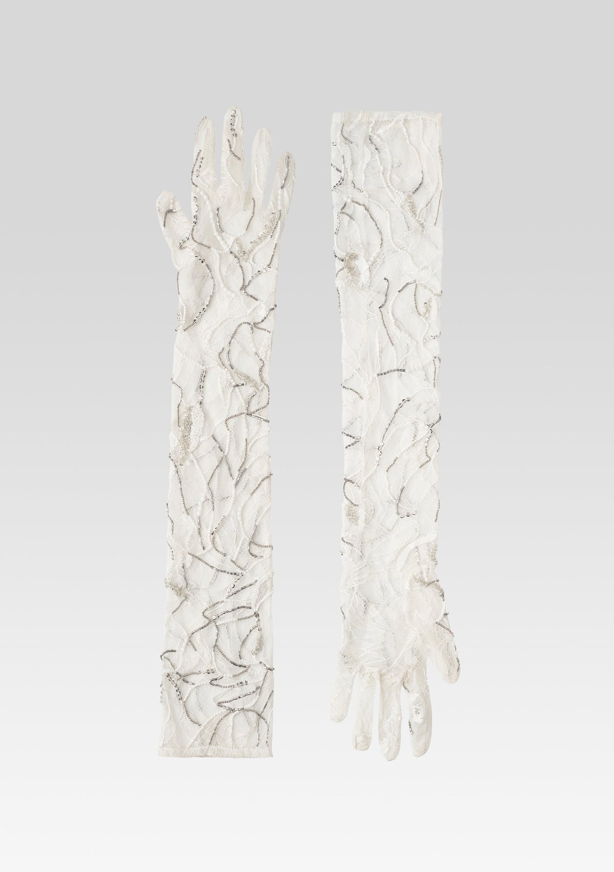 Royce Embellished Lace Gloves