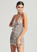 Elliana Sequin Crochet Dress
